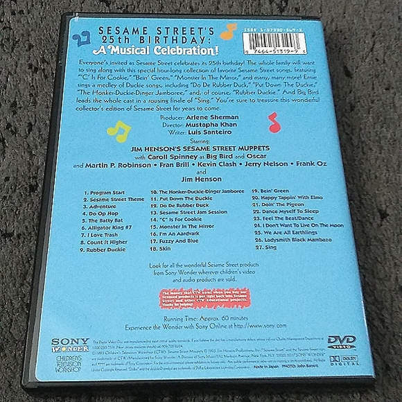 Sesame Street A Musical Celebration DVD - Picture 2 of 2